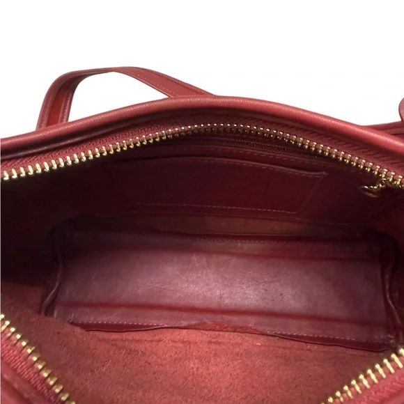 Vintage (2004) Coach Red Leather Legacy Hobo Crossbody Bag Purse No. G040-9136 - Picture 15 of 16